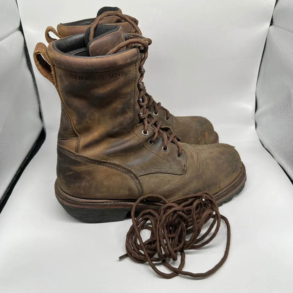 Red Wing 2219 Mens 10.5 D Insulated Waterproof Steel Toe Loggermax 9